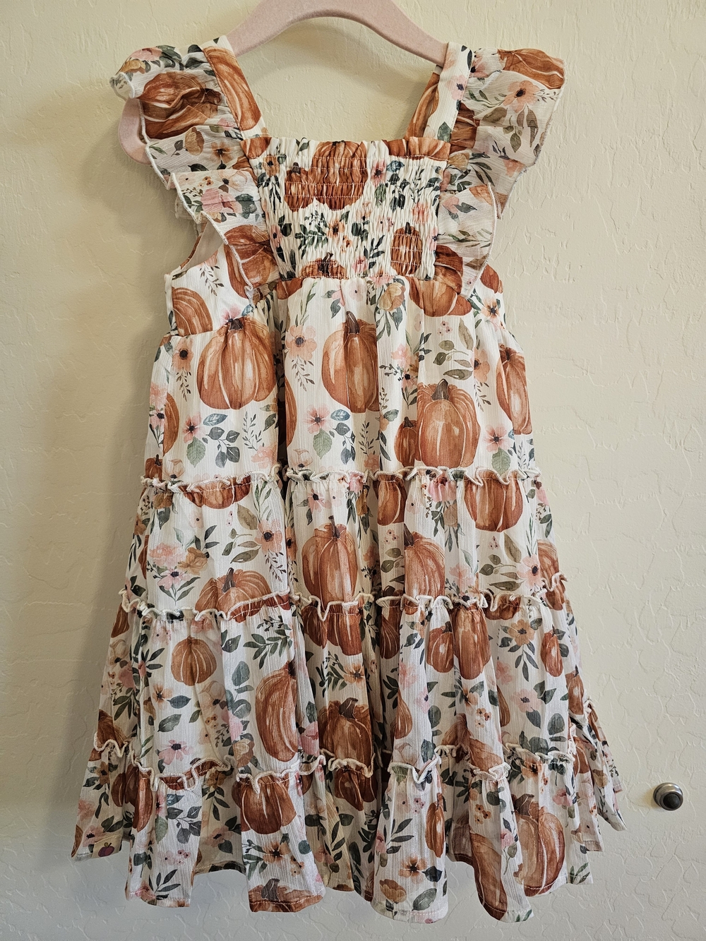 Cheeky Plum Brielle Shimmer Dress Pumpkin Patch 5T - Picture 2 of 2